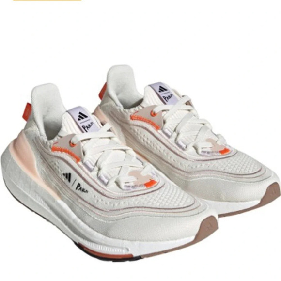 adidas Women's Size 9 Ultraboost Light X Parley Road-Running Shoes NWT White - Picture 2 of 10